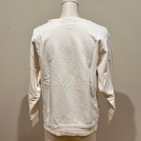 Zara Women White W Logo Sweatshirts Size S - Picture 2 of 5